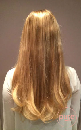 Voor en na hairextensions | Pure Hairextensions